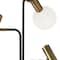 Homeroots Black Metal LED 3-Arm Floor Lamp27 x 20 x 70 in. 372634 - alternate 2